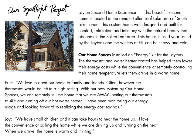 Spotlight on the Layton Second Home Residence - Thermostat is automatic